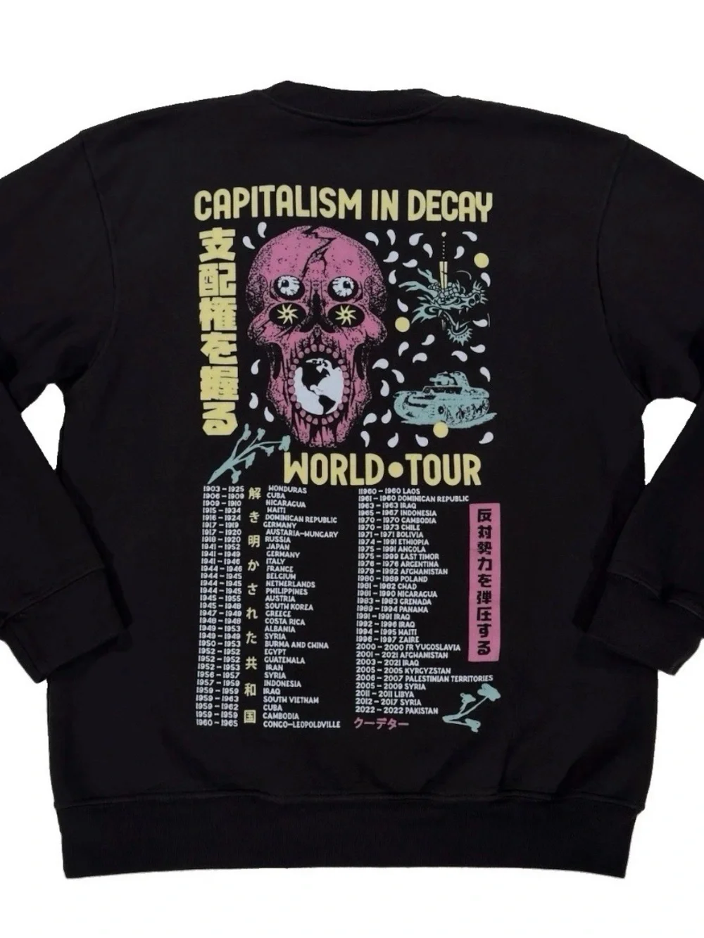 Capitalism In Decay World Tour BlackSweatshirt XL Hasan Piker